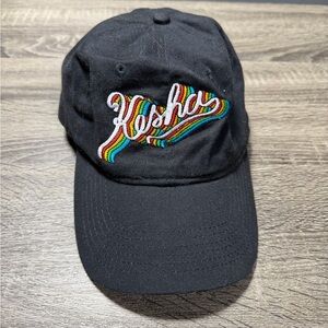 Port and Company Black Cap with Multicolor Embroidery